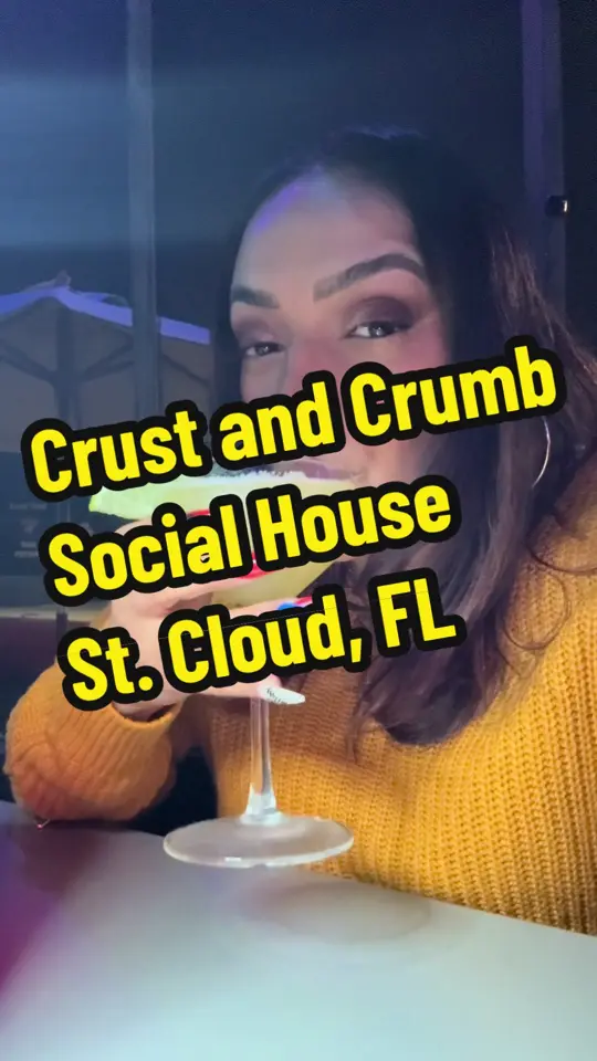 CRUST AND CRUMB SOCIAL HOUSE in St Cloud showing pizza, review, visit, video by myfoodiewifelife on TikTok