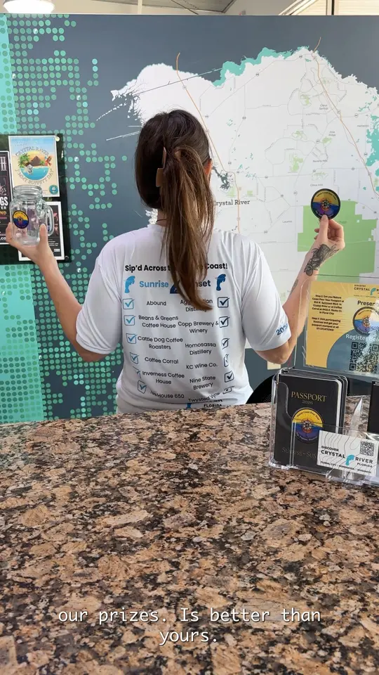 Crystal River Ale House Crystal River in Florida showing drink passport, drinks, video by Discover Crystal River Florida on Facebook