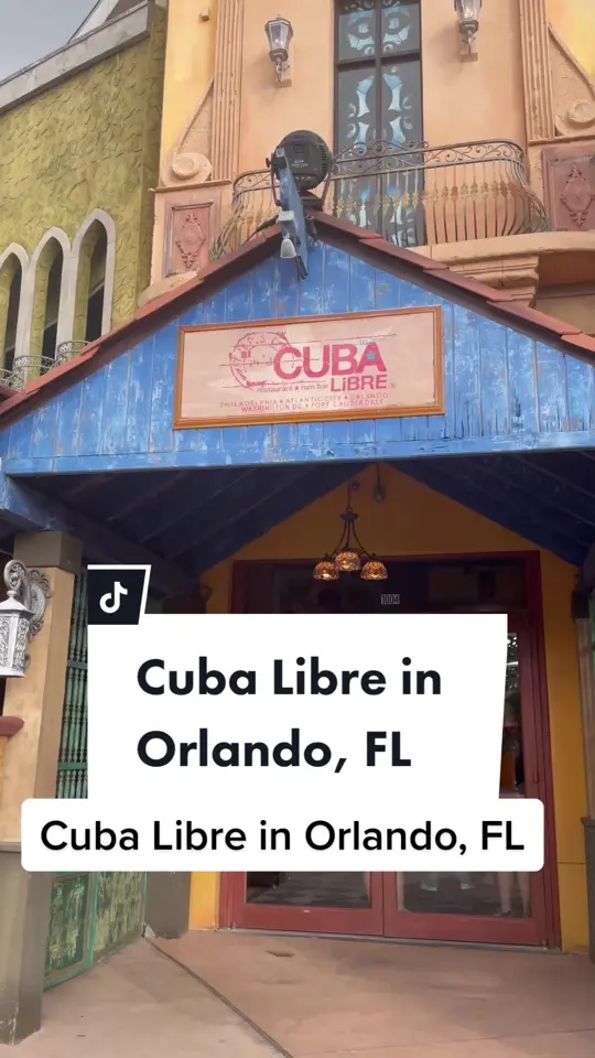 Cuba Libre Restaurant & Rum Bar in Orlando showing restaurant, nightlife, magical dining menu, video by christinainitalia on TikTok