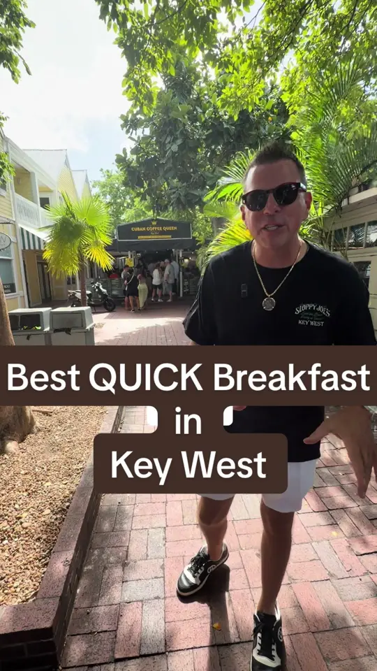 Cuban Coffee Queen Downtown (Southard And Duval) in Key West showing coffee, breakfast sandwiches, video by keywestshawn on TikTok