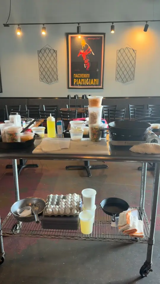 Cucina 503 in Augusta showing cooking class, cast iron cooking, video by Cucina 503 on Facebook