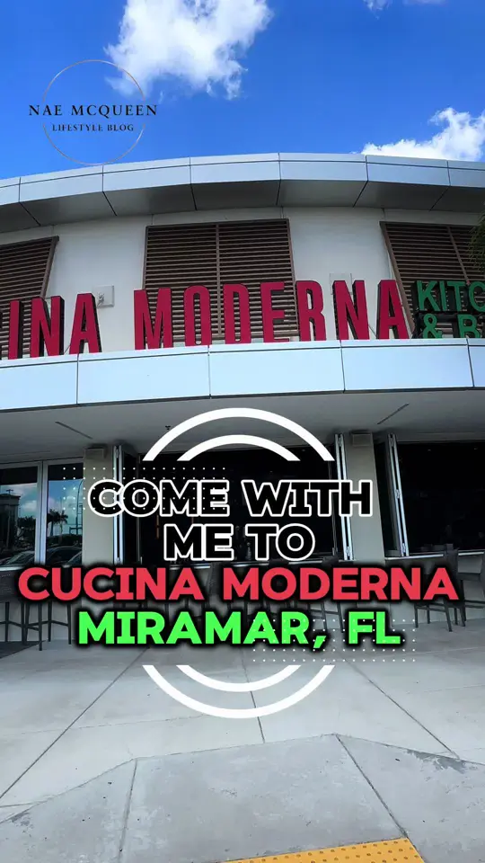 Cucina Moderna in Miramar showing restaurant visit, authentic italian food, video by mcdaqueen93 on TikTok