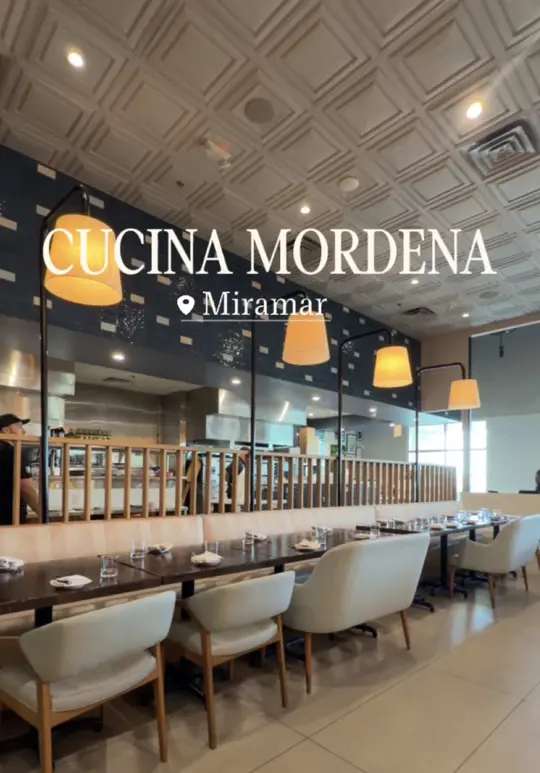 Cucina Moderna in Miramar showing review, italian food, video by shurielle on TikTok