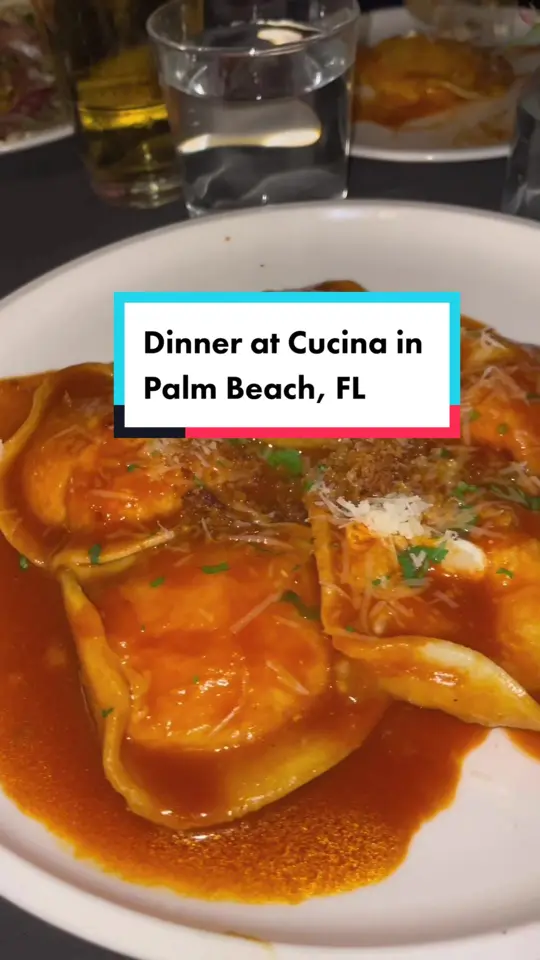 Cucina Palm Beach in Palm Beach showing restaurant, italian food, video by chicstays on TikTok