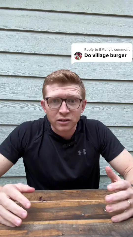Cue Barbecue in Cumming showing burger, restaurant visit, video by forsythfoodfinder on TikTok