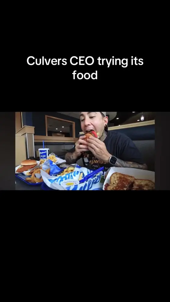 Culver’s in Cumming showing review, butterburger, creamy frozen custard, video by itznotpoobear on TikTok