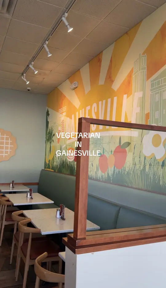 Curia On The Drag in Gainesville showing vegetarian food, restaurant visit, video by lifewitharchana on TikTok