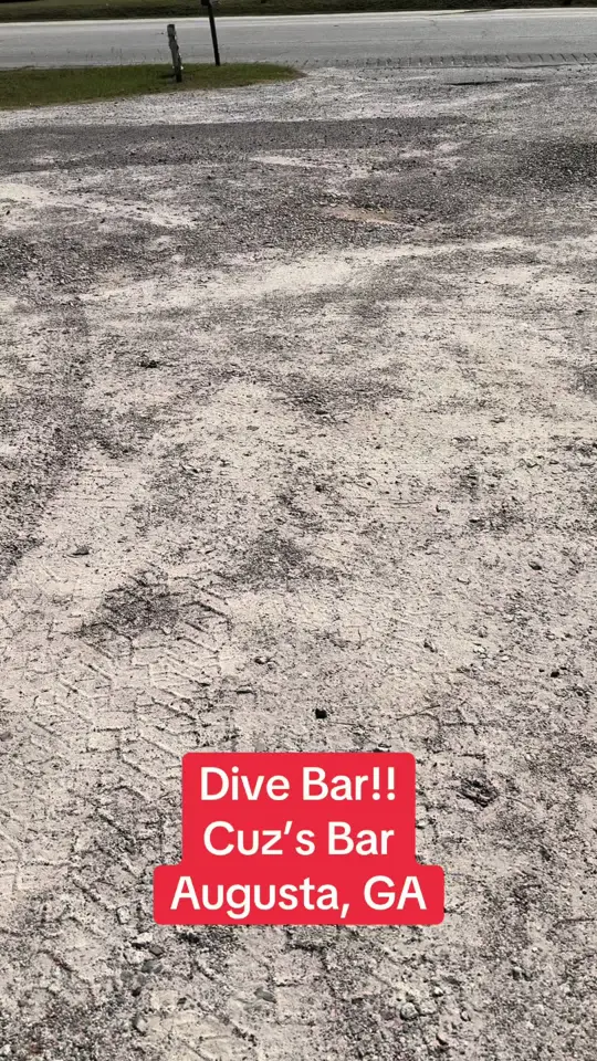 Cuz's Bar and Grill in Augusta showing bar atmosphere, beer, pool table, video by thedivebardick on TikTok