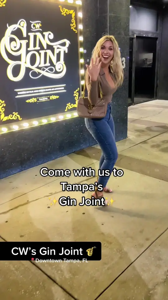 Cw's Gin Joint in Tampa showing bar visit, lounge atmosphere, video by tampatay813 on TikTok