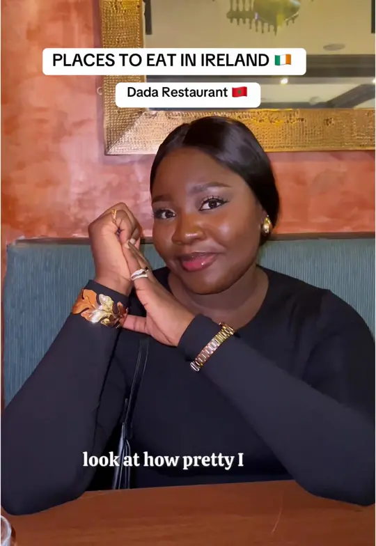 Dada in Delray Beach showing restaurant visit, moroccan cuisine, seafood couscous, lamb tagine, video by gloriamemberr on TikTok