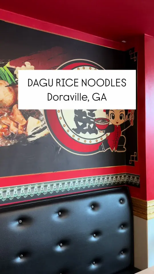 Dagu Rice Noodle in Doraville showing visit, noodle soup, rice noodles, lemon honey drink, video by mattjdo on TikTok
