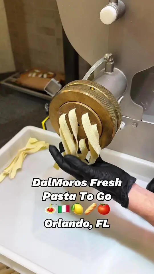  in Florida showing restaurant visit, fresh pasta, homemade sauces, chicken pesto panino, video by orlandofoodfinders on TikTok