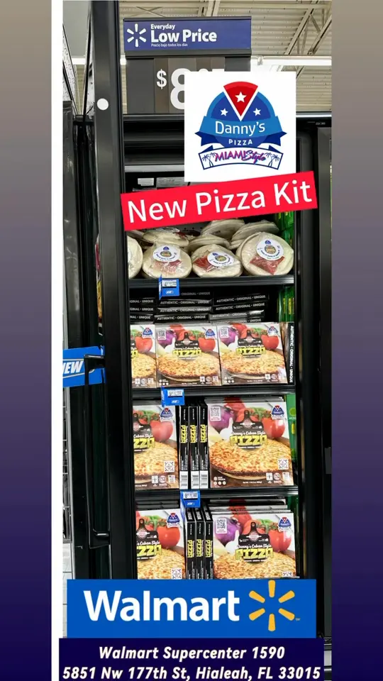 Danny’s Cuban Pizza Miami Style in Cutler Bay showing pizza, cuban pizza, video by Danny’s Sub & Pizza on Facebook