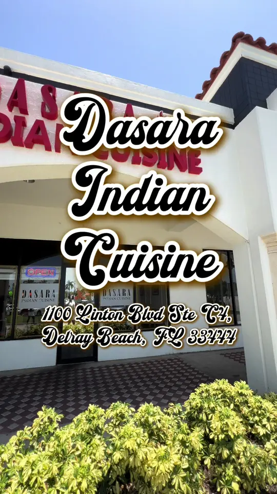 Dasara Indian Cuisine in Delray Beach showing review, visit, indian food, classic indian dishes, indian beers, video by sk8natethefoodie on TikTok
