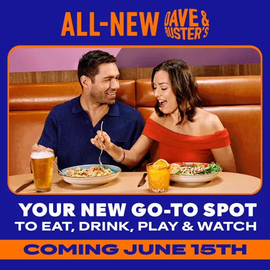 Dave & Buster's Lawrenceville - Sugarloaf in Lawrenceville showing game suites, 40-foot screen, eats, drinks, video by Dave & Buster's on Facebook