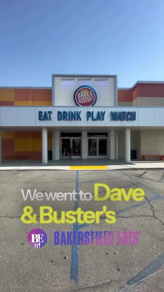 Dave & Buster's in Orlando showing visit, atmosphere, video by bakersfieldeats on TikTok