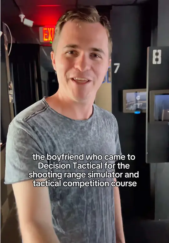 Decision Tactical Bar & Grill in Sanford showing date night, atmosphere, visit, video by decisiontactical on TikTok