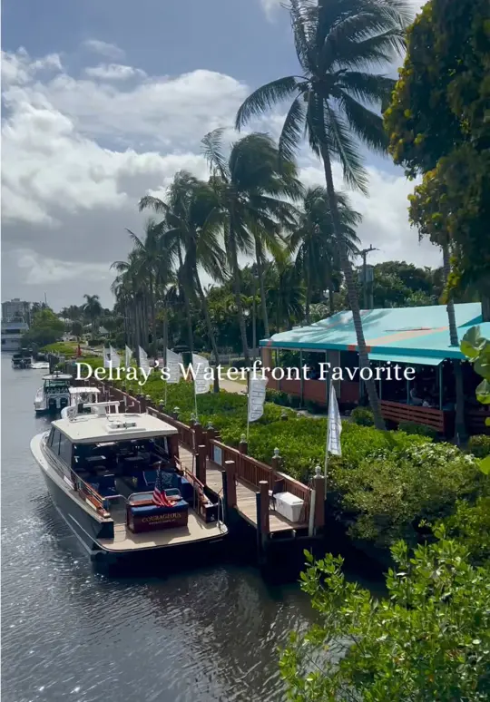 Deck 84 in Delray Beach showing waterfront dining, atmosphere, visit, video by deck84_delray on TikTok
