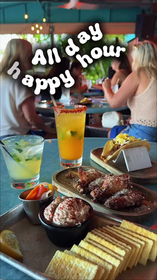 Deck 84 in Delray Beach showing visit, review, food, parmesan garlic wings, smoked fish dip, short rib tacos, local snapper piccata, sundried tomato primavera, frozen cocktails, video by manifeast_destiny on TikTok