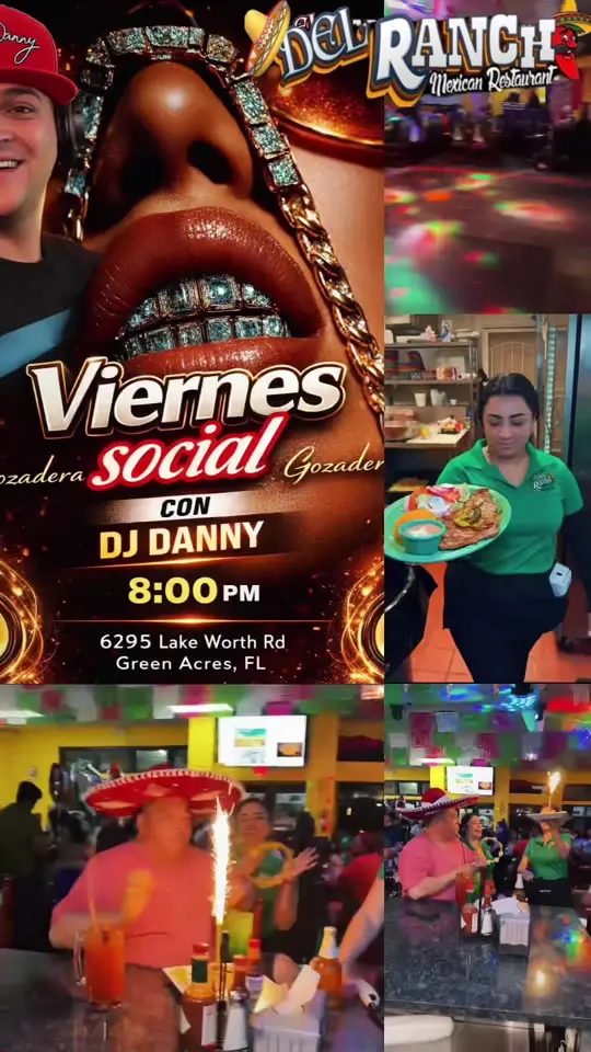 Del rancho Mexican in Greenacres showing atmosphere, celebration, family dining, friends gathering, video by restaurantedelrancho on TikTok
