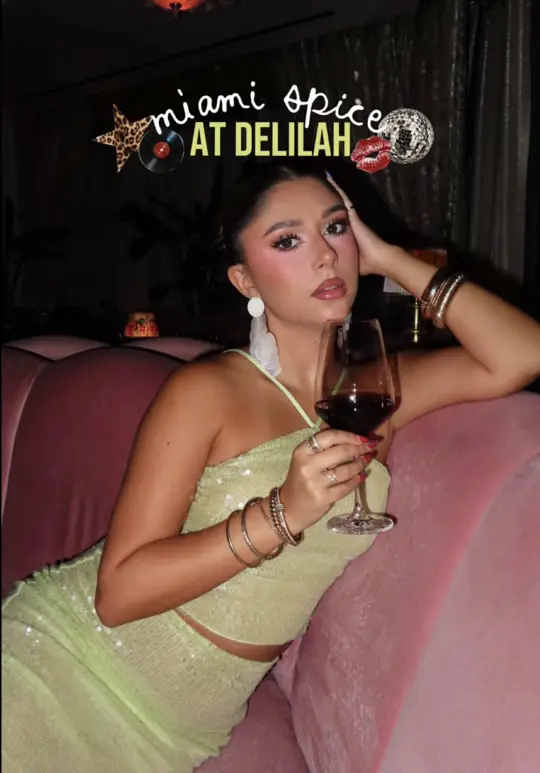 Delilah Miami in Miami showing miami spice, tasting menu, video by elizabetheliasss on TikTok