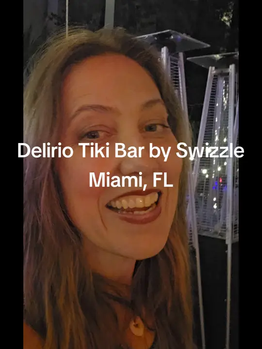 Delirio South Beach in Miami Beach showing review, tiki bar, video by thetikitimes on TikTok