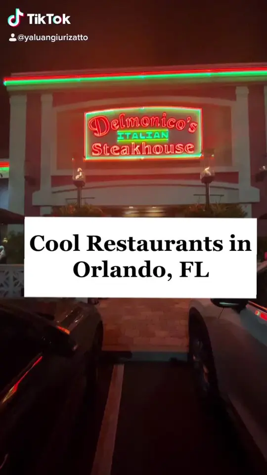  in Florida showing date night, italian food, steakhouse, couples, orlando, video by coolplacesinorlando on TikTok