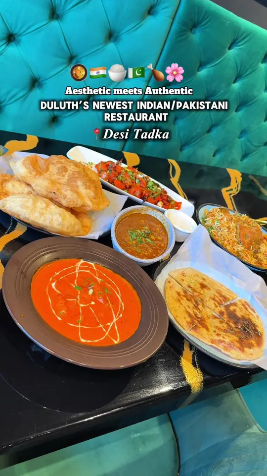 DESI TADKA Indian Restaurant DULUTH in Duluth showing restaurant visit, indian food, pakistani food, butter chicken, video by craveandbiteatl on TikTok