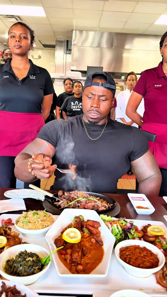 Desta Ethiopian Kitchen in Atlanta showing food, ethiopian food, video by iambiggroove on TikTok