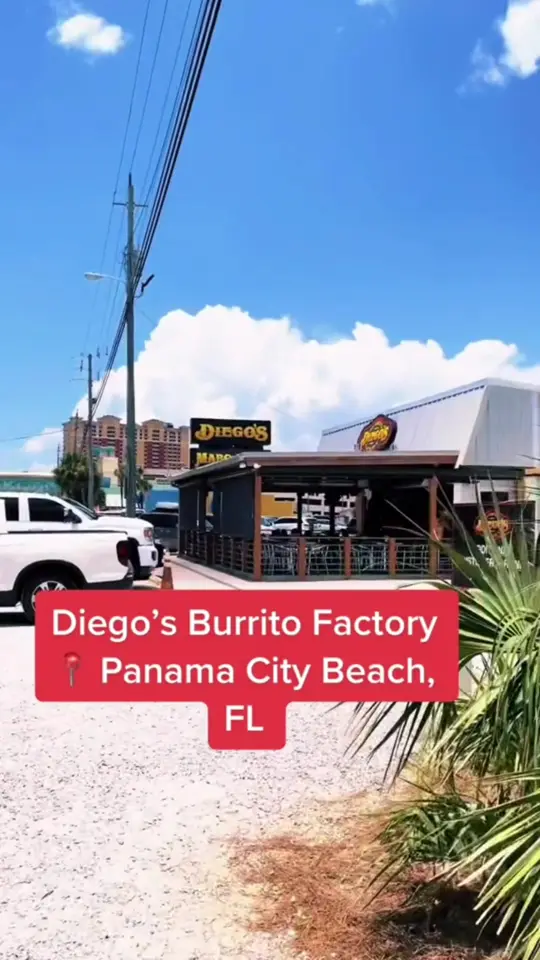 Diegos Burrito Factory in Lynn Haven showing food, burrito, video by drakeeatz on TikTok