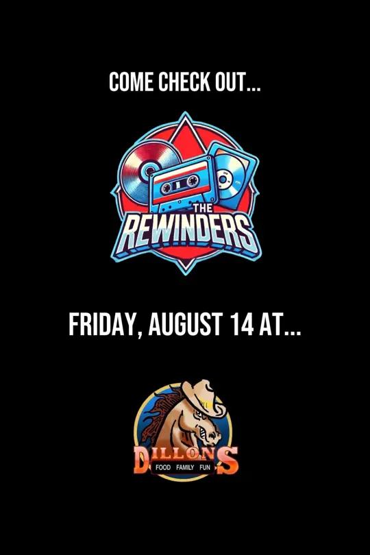 Dillons Restaurant & Sports Bar in Lawrenceville showing live music, rock concert, 80s music, 90s music, 2000s music, video by The Rewinders on Facebook