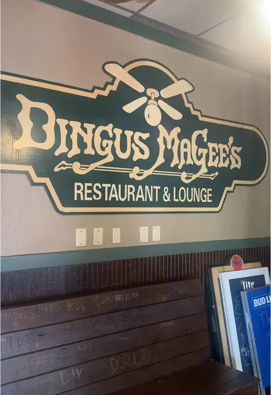 Dingus Magee's Restaurant in Statesboro showing bar, drinks, video by dingusmageesboro on TikTok