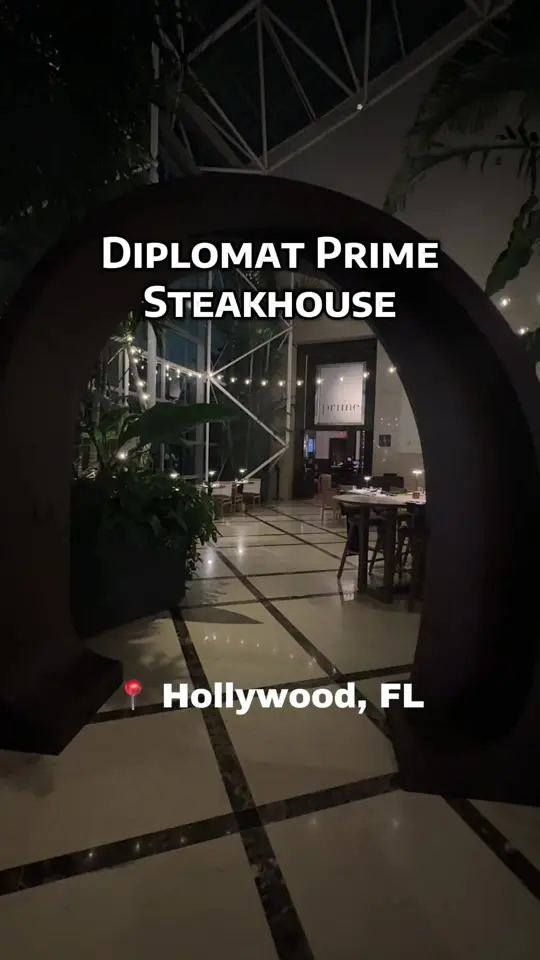 Diplomat Prime in Hollywood showing birthday dinner, steak, seafood, video by thebougiehippy on TikTok