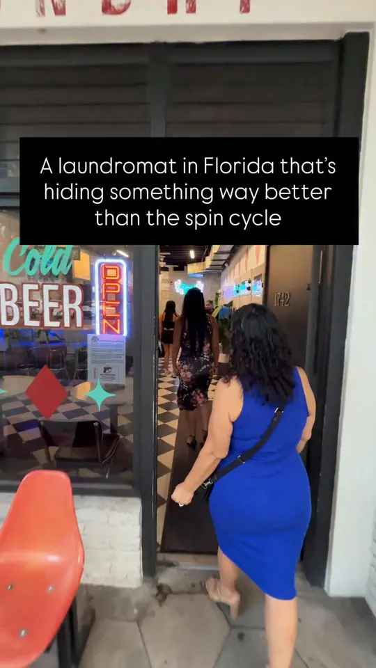 Dirty Laundry in St. Petersburg showing speakeasy, bar, live music, drinks, appetizers, video by Nabetsi Travels on Facebook