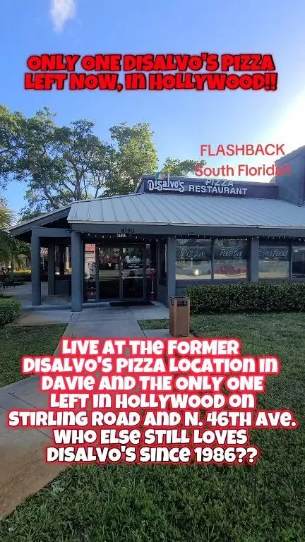 Disalvo's Pizza & Italian Restaurant in Hollywood showing pizza, visit, review, video by Flashback South Florida - Memories and M on Facebook