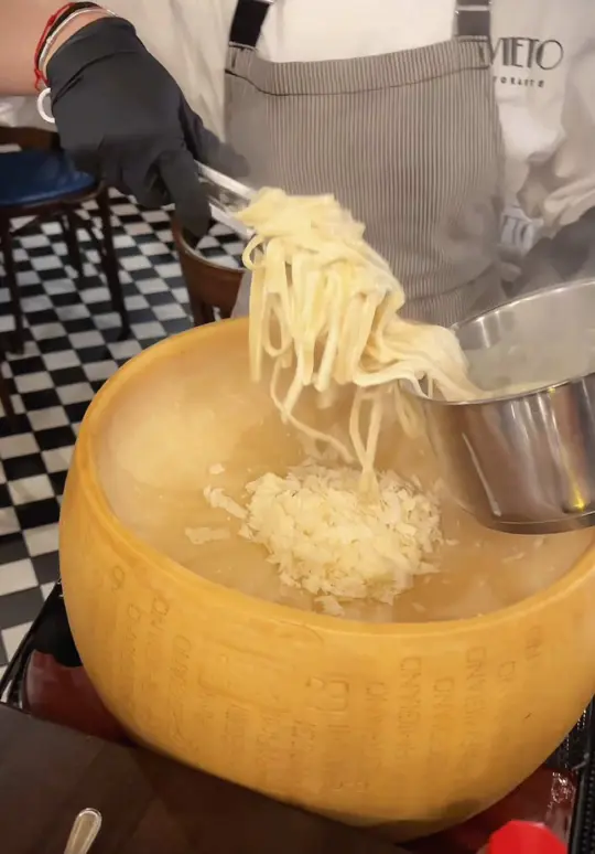 Divieto Ristorante - Coral Springs in Coral Springs showing food, cheese wheel pasta, video by natrun23 on TikTok