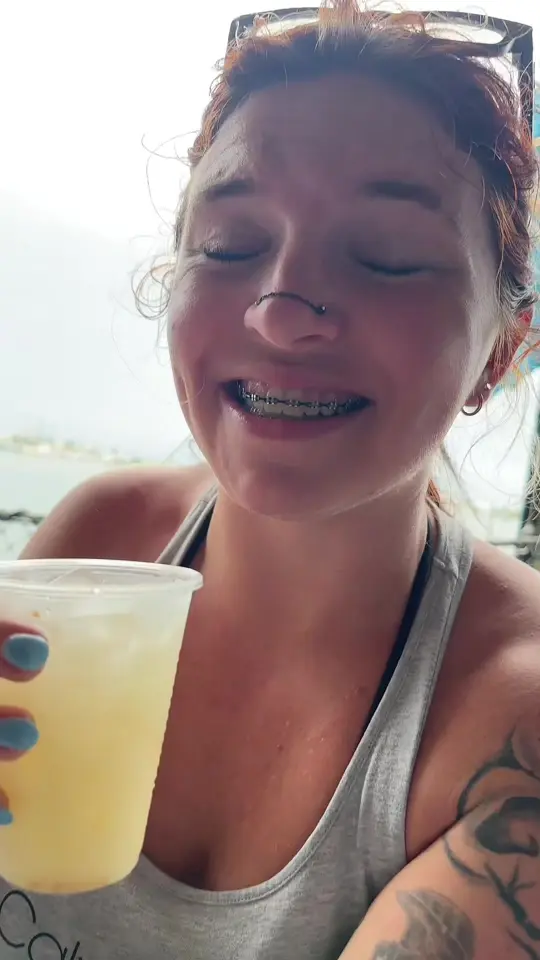 Dixie Fish Company in Fort Myers Beach showing food, marg flight, video by dudeitscasey on TikTok