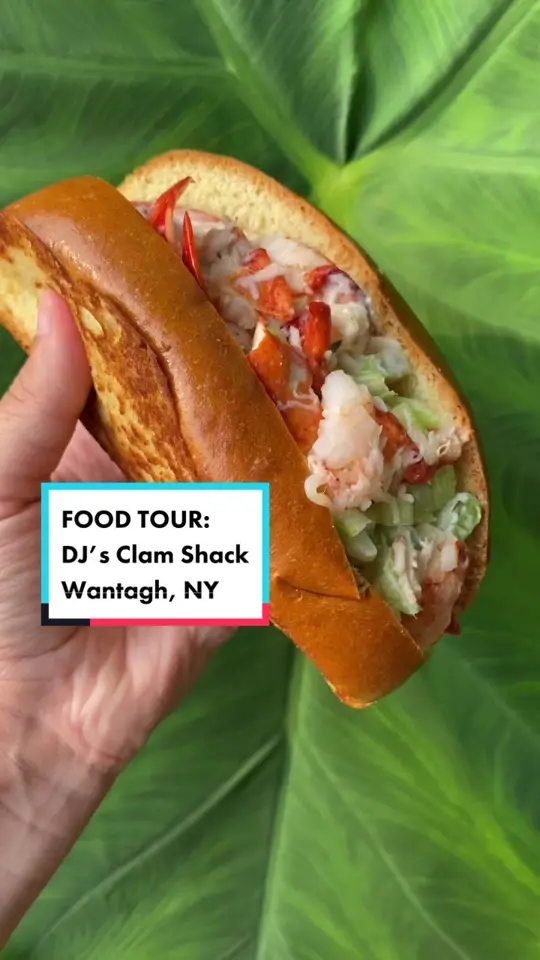 DJ's Clam Shack St. Augustine in St. Augustine showing food review, lobster roll, seafood, video by cravingshunter on TikTok