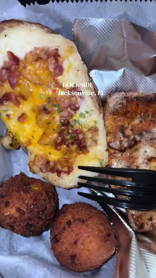 Dockside Seafood Restaurant Jax Beach in Jacksonville Beach showing review, seafood, video by uncorkedbykristin on TikTok