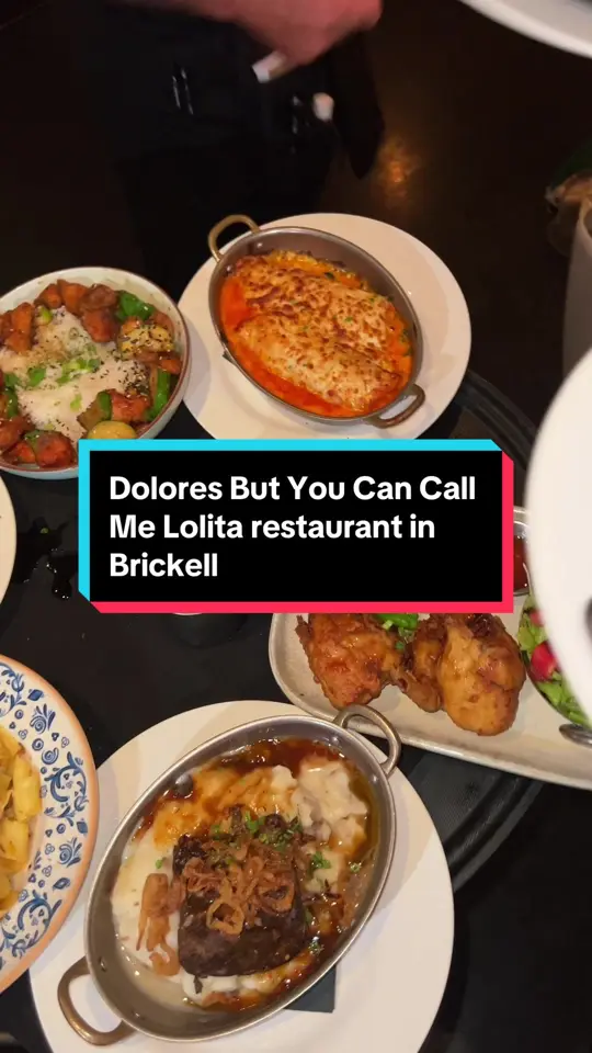 Dolores But You Can Call Me Lolita in Miami showing review, visit, outdoor rooftop bar, frozen sangrias, video by thatgirlatfiu on TikTok