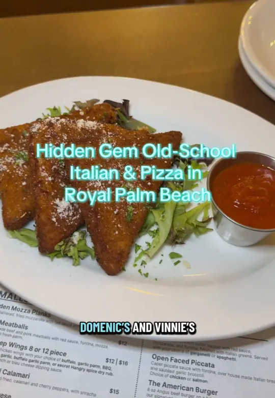  in Florida showing review, visit, pizza, pasta, video by palmbeachjulia on TikTok