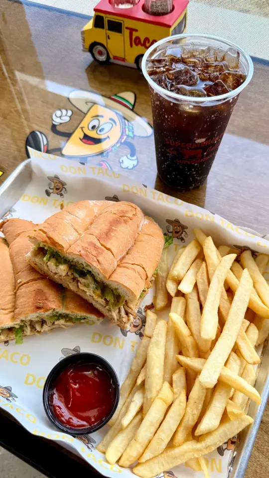 DON TACO in Valdosta showing food, torta, drink, restaurant, video by Don Taco on Facebook