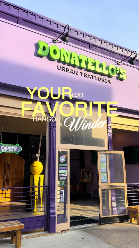 Donatello's The Urban Trattoria in Winder showing review, visit, video by megzyttheog on TikTok
