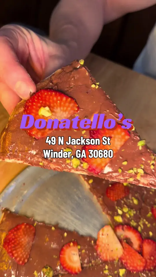 Donatello's The Urban Trattoria in Winder showing italian food, restaurant visit, review, video by driveatlas on TikTok