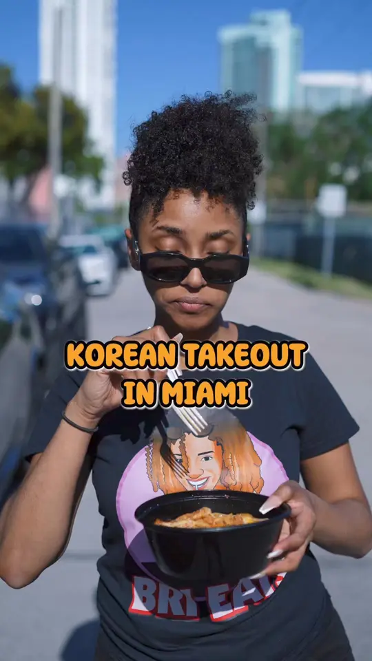  in Florida showing korean food, takeout, video by Bri Eats on Facebook