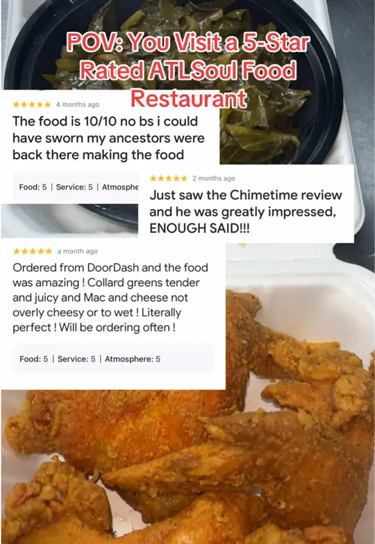 Dorothy Mae's Soul Food Kitchen in Tucker showing visit, family owned and operated, video by dorothy.maes on TikTok