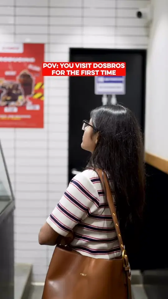 Dos Bros - Cocina Mexicana in Commerce showing restaurant, menu customization, base selection, protein selection, toppings, sauces, video by DosBros India on Facebook