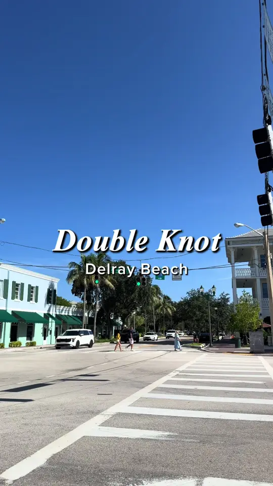 Double Knot in Delray Beach showing happy hour, asian food, video by maliniuttam on TikTok