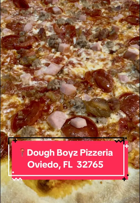  in Florida showing pizza, garlic knot chicken parmesan, video by skylines_and_tanlines on TikTok