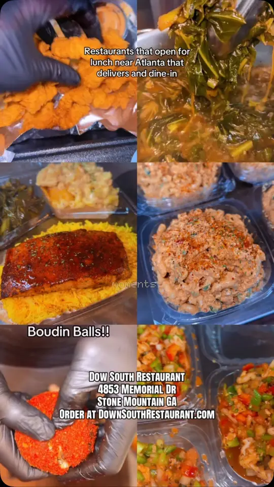 Down South Restaurant in Stone Mountain showing visit, atmosphere, video by DownSouth Restaurant ATL on Facebook